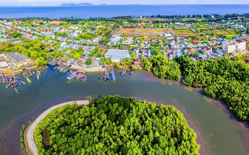 Panorama du bourg de Cân Thanh. Photo : Dô Trong Danh. 
