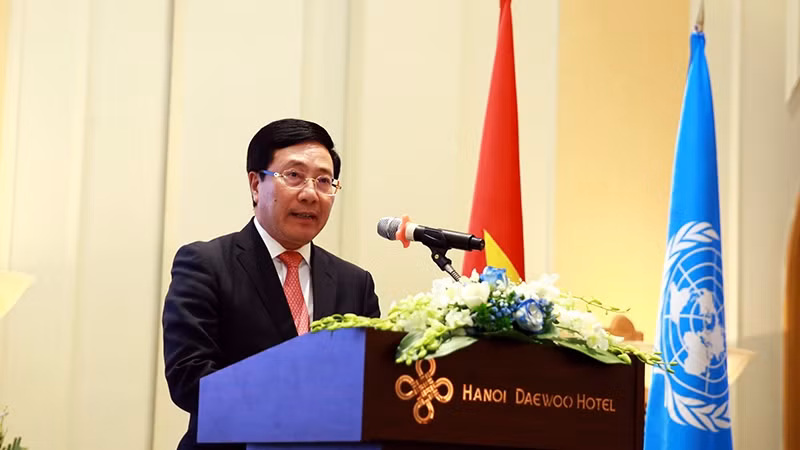 Le vice-premier ministre et ministre des Affaires étrangères, Pham Binh Minh. Photo: VGP