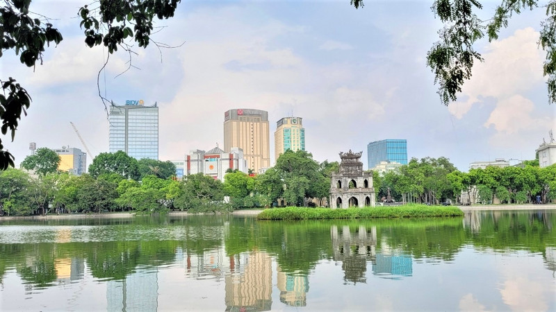 Le lac Hoàn Kiêm. Photo : Tiên Hung/NDEL.