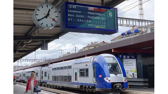 Un train à grande vitesse en Europe. Photo : VietnamPlus.