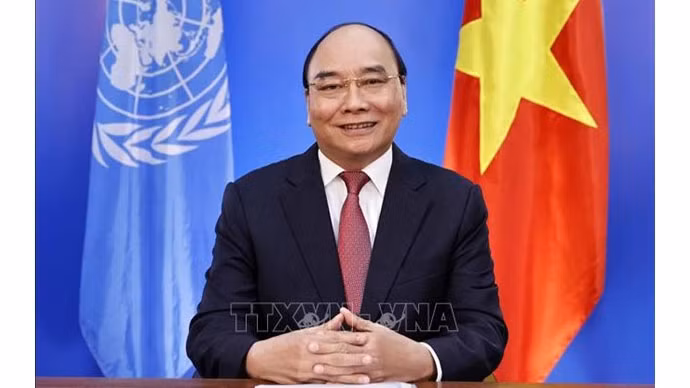 Le Président vietnamien Nguyên Xuân Phuc. Photo : VNA.