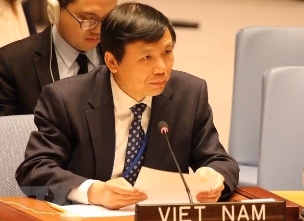 L’ambassadeur Dang Dinh Quy, chef de la Mission permanent du Vietnam auprès de l’ONU. Photo : VNA.