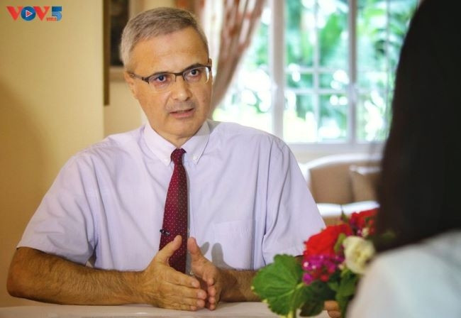 Nicolas Warnery, l’ambassadeur de France au Vietnam. Photo : Léo-Paul Guyot/VOV5.
