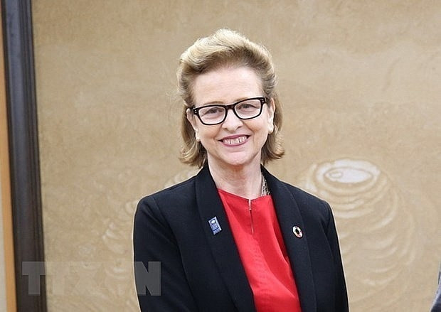 Caitlin Wiesen, représentante du Programme des Nations Unies pour le développement au Vietnam. Photo: VNA.