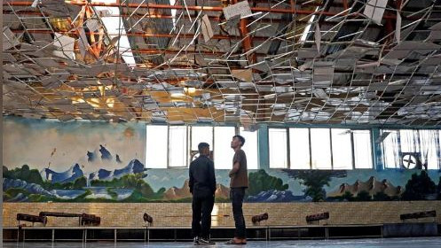 Le lieu de l’attentat, le 18 août 2019. Photo : Reuters. 