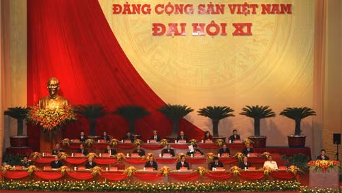 Le XIe Congrès du Parti communiste du Vietnam. Photo: VNA.