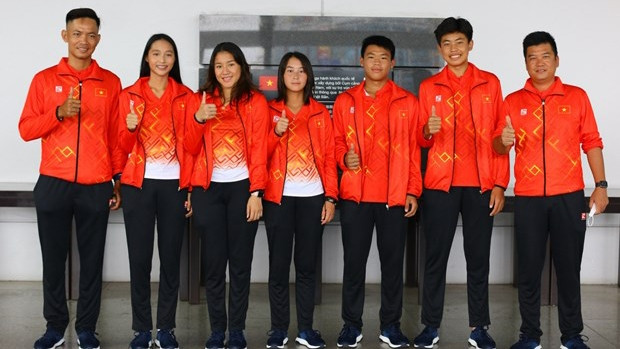 Les membres des équipes masculine et féminine de tennis pour junior participeront aux préliminaires de la Coupe Davis et de la Billie Jean King Cup pour junior pour l’Asie - Pacifique 2022. Photo : VTF.