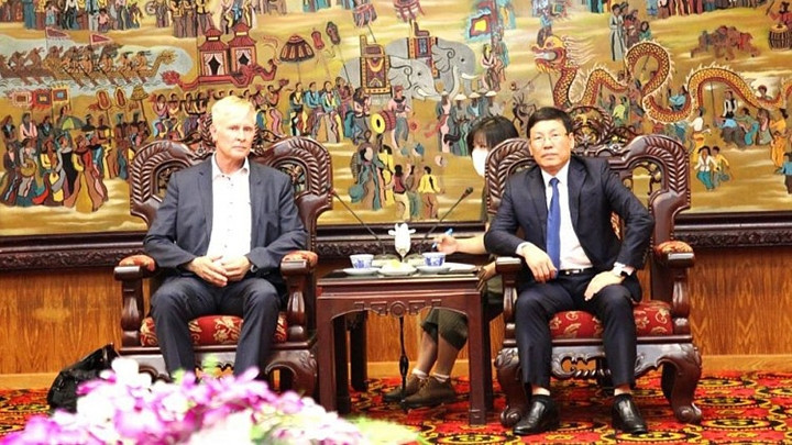 La séance de travail entre les deux parties. Photo : thoidai.com.vn
