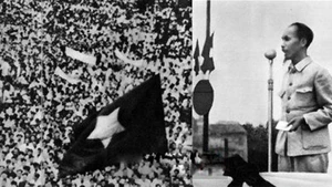 Le 2 septembre 1945, sur la place Ba Dinh à Hanoï, le président Ho Chi Minh a lu la Déclaration d’indépendance, proclamant la naissance de la République démocratique du Vietnam. Photo d’archive.