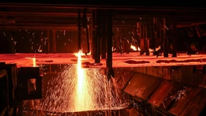 Production d'acier à l'usine d'acier Hoa Phat Dung Quat, Quang Ngai. Photo : vnexpress.net