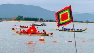 De nombreux habitants et touristes ont participé au festival avec l’espoir d’une année placée sous le signe de la chance et de la prospérité. Photo : VOV.
