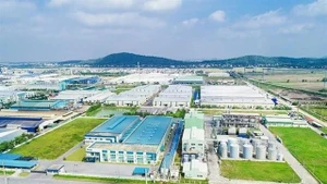 Vue du Parc industriel Vietnam-Singapour (VSIP) dans la province de Bac Ninh (Nord). Photo : khucongnghiepvienam.vn