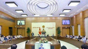 Panorama de la 55e réunion du Comité permanent de l’Assemblée nationale, le 2 mars à Hanoï. Photo : VNA. 