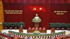 Le 15e Plénum du Parti communiste du Vietnam à Hanoï. Photo : VNA