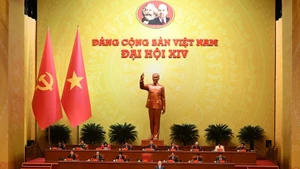 Séance d’ouverture du XIVᵉ Congrès national des délégués du Parti. Photo: nhandan.vn