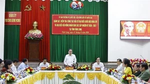 Lors de la séance de travail. Photo : VNA.