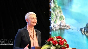 Hilde Solbakken, ambassadrice de Norvège au Vietnam. Photo : VNA. 