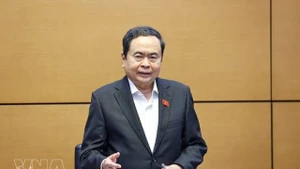 Trân Thanh Mân, membre du Bureau politique, président de l’Assemblée nationale et président du Conseil électoral national. Photo : VNA. 