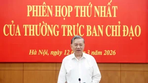 Le secrétaire général du Parti, To Lâm, aussi président du Comité directeur central pour le développement de la science, de la technologie, de l’innovation et de la transformation numérique. Photo : VNA