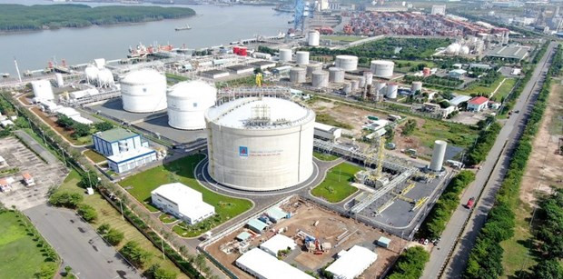 Projet de terminal GNL Thi Vai au terminal de PV GAS à Vung Tàu, au Sud du Vietnam. Photo : PV Gaz.