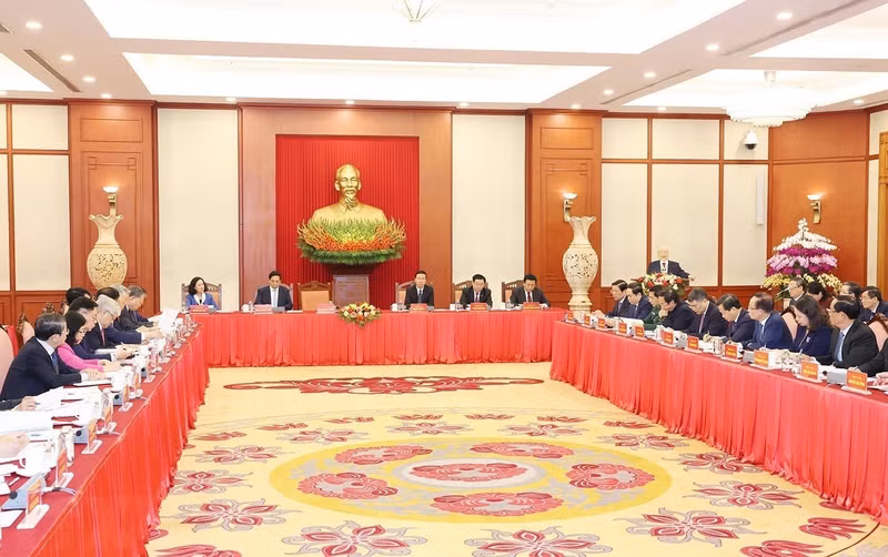 La vue générale de la réunion. Photo : VNA.