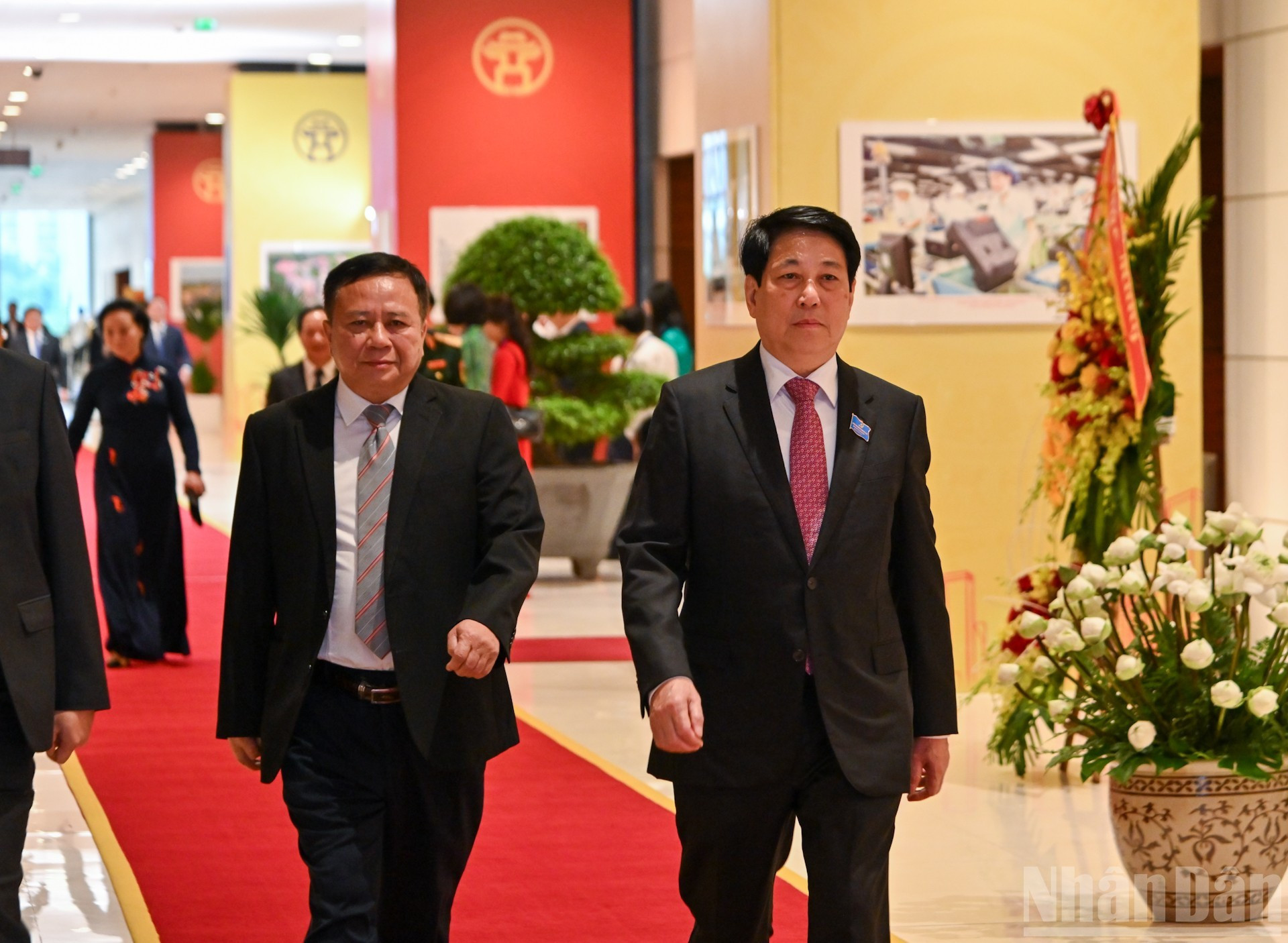Le président de la République, Luong Cuong, assiste au 18ᵉ Congrès de l’organisation du Parti de Hanoï, pour le mandat 2025-2030. Photo: NDEL image-7-3056.jpg