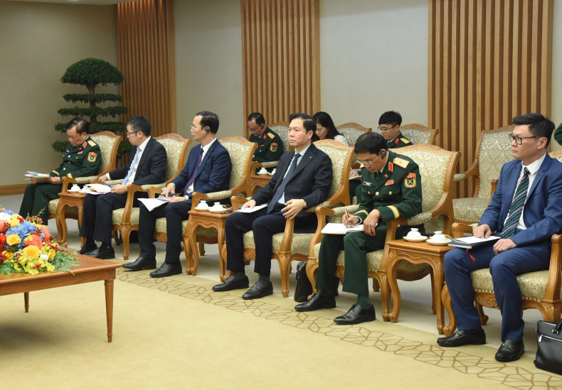 Les délégués vietnamiens.