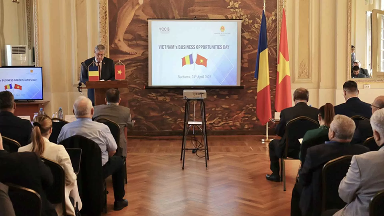 Le président de la CCIB, Iuliu Stocklosa lors de l’événement. Photo : Baoquocte. Le président de la CCIB, Iuliu Stocklosa lors de l’événement. Photo : Baoquocte.