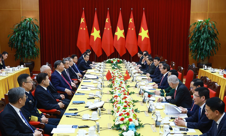 Lors de l'entrevue. Photo : VNA. Lors de l'entrevue. Photo : VNA.