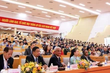 Une vue générale de la conférence de bilan. Photo : thoidai