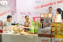 Le stand présentant les produits agricoles vietnamiens. Photo : VOV.