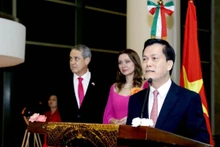 Le vice-ministre vietnamien des Affaires étrangères, Hà Kim Ngoc, prend la parole. Photo: baoquocte