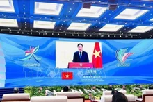 Le vice-premier ministre vietnamien, Pham Binh Minh, prend la parole. Photo: VNA