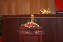 Le nouveau Premier ministre lao Sonexay Siphandone. Photo: VNA 
