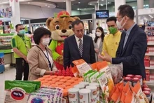 Des produits vietnamiens présentés à Bangkok dans le cadre de la semaine "Taste of Vietnam". Photo: VNA