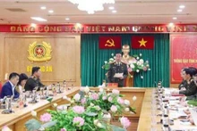 Vue de la conférence de presse du ministère de la Sécurité publique, à Hanoi, le 19 décembre. Photo : VNA.