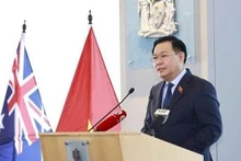 Le Président de l'Assemblée nationale (AN) du Vietnam, Vuong Dinh Huê, au forum. Photo : VNA.