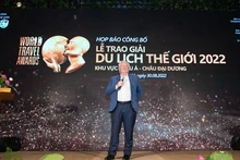 Conférence de presse sur la cérémonie de remise des World Travel Awards 2022 - Région Asie-Océanie, le 30 août à Hô Chi Minh-Ville. Photo: VNA