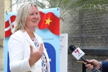 Lina Hansen, vice-ministre danoise des Affaires étrangères pour le commerce et la durabilité mondiale. Photo : VNA. 