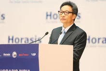 Le vice-Premier ministre Vu Duc Dam prend la parole. Photo : sggp.org.vn