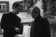 François Bibonne (gauche) et le Japonais Honna Tetsuji, directeur musical et chef d'orchestre de l'Orchestre symphonique national du Vietnam. Photo : François Bibonne/CVN