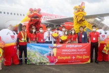 Vol inaugural de la liaison Phu Quoc - Bangkok de Vietjet. Photo: Vietjet