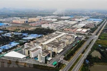 La zone industrielle Vietnam - Singapour (VSIP), dans la ville portuaire de Hai Phong (au Nord-Est du Vietnam). Photo : VNA.