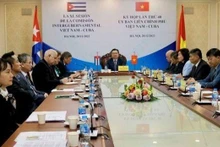 La délégation vietnamienne à la La 40e réunion du Comité intergouvernemental Vietnam - Cuba. Photo : VNA.