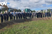 Lors de la cérémonie de mise en chantier d’un nouveau complexe de laboratoires pour les applications nucléaires du projet ReNuAL 2. Photo: VOV