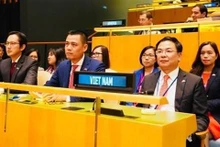 La délégation du Vietnam lors du vote au Conseil des droits de l'homme. Photo: VNA