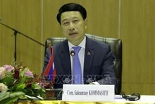 Le vice-Premier ministre et ministre lao des Affaires étrangères Saleumsay Kommasith. Photo : VNA