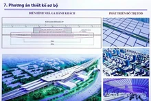 Conception du projet de ligne ferroviaire à grande vitesse Nord-Sud. Photo: VNA 