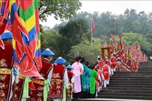 Fête des Rois fondateurs Hùng à Phu Tho. Photo : VNA.