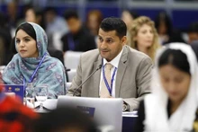 Les délégués à la 9e conférence mondiale des jeunes parlementaires. Photo: VNA